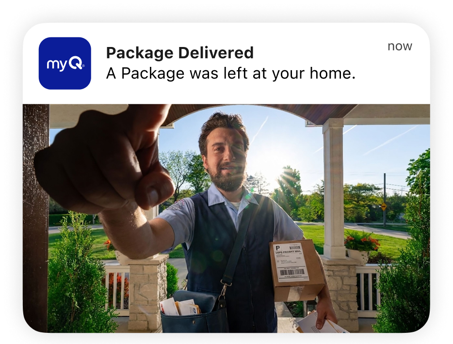 Visitor on video doorbell