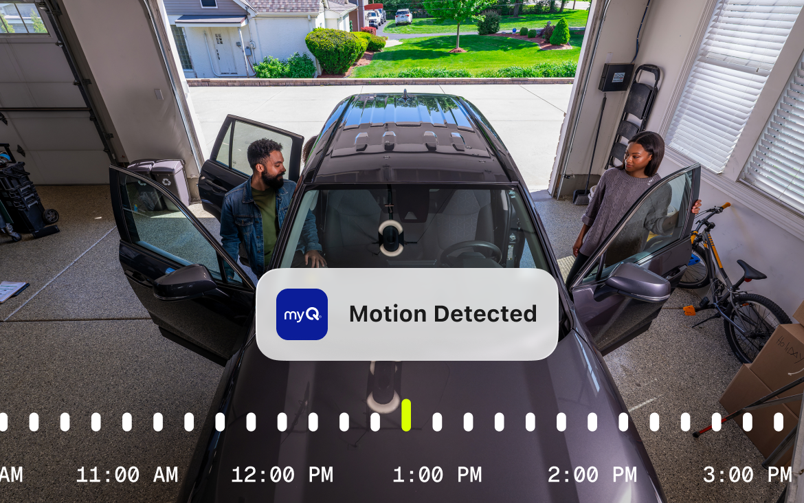 Video keypad detecting motion