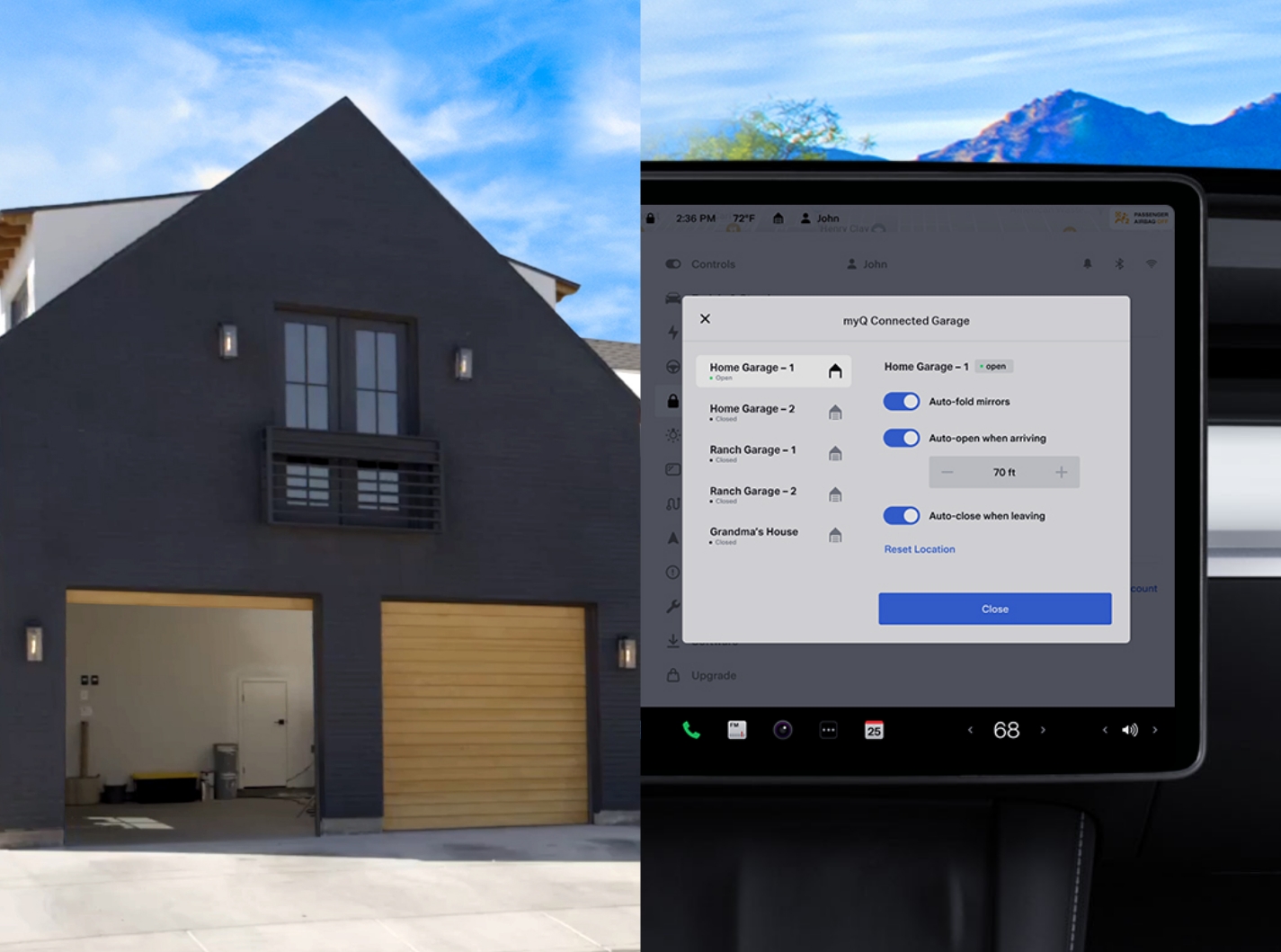 Seamless vehicle-to-home connectivity