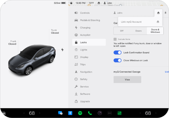 Tesla screen