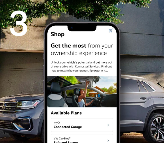 Link your myVW account to myQ