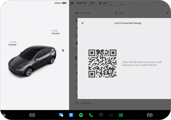 Tesla screen